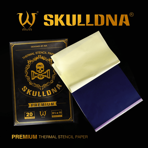 Pack de 20 Hojas Termográficas SKULLDNA PREMIUM