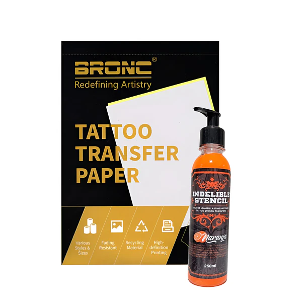 Pack Stencil Neon Aroma Naranja + Papel Hectográfico 10 U