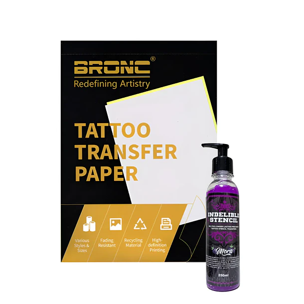 Pack Stencil Neon Aroma Mora + Papel Hectográfico 10 U