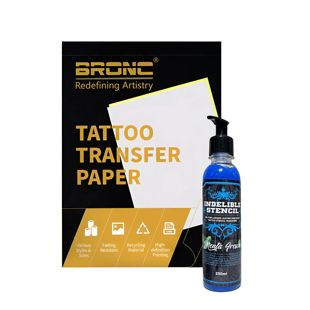 Pack Stencil Neon Aroma Menta Fresh + Papel Hectográfico 10 U