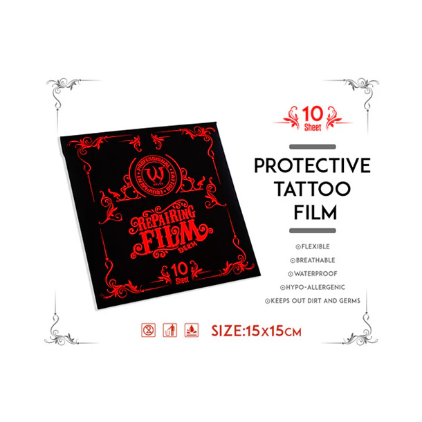 Film Protector para Tatuajes AVA 15x15 cm – Pack 10 Láminas 2