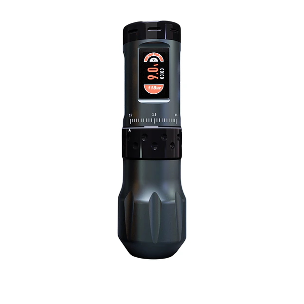 Máquina de Tatuar Inalámbrica AVA UNI-B Gris – Stroke Regulable 2.5–4.5 mm + 2 Baterías 2