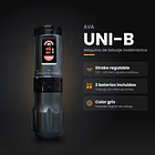 Máquina de Tatuar Inalámbrica AVA UNI-B Gris – Stroke Regulable 2.5–4.5 mm + 2 Baterías 1