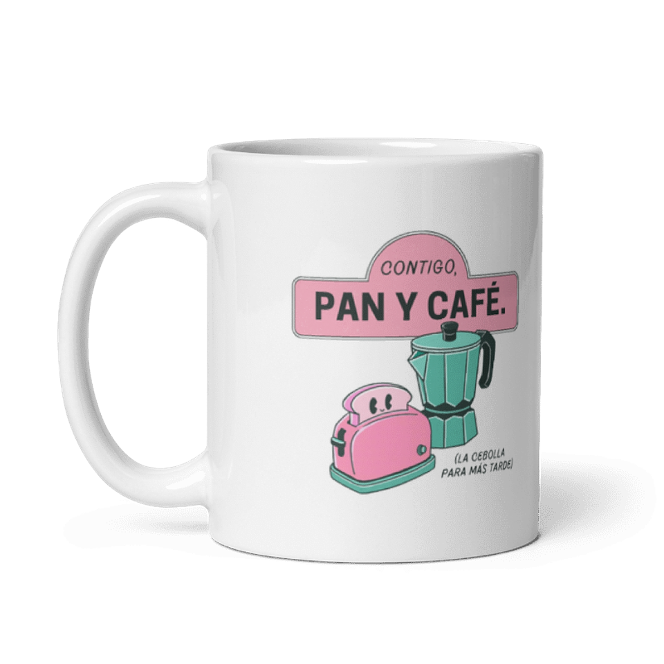 Taza Desayuno - Contigo, pan y café 2