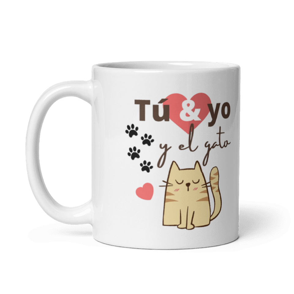 Taza Desayuno - Tú y yo & el gato  2