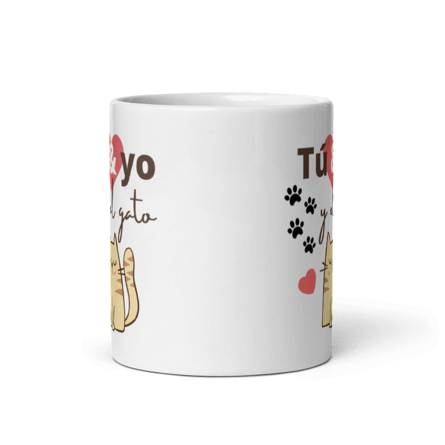 Taza Desayuno - Tú y yo & el gato  3