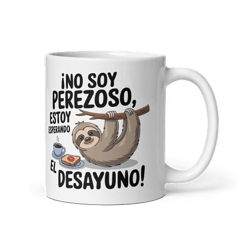 Taza Desayuno - ¡No soy perezoso, estoy esperando el desayuno!