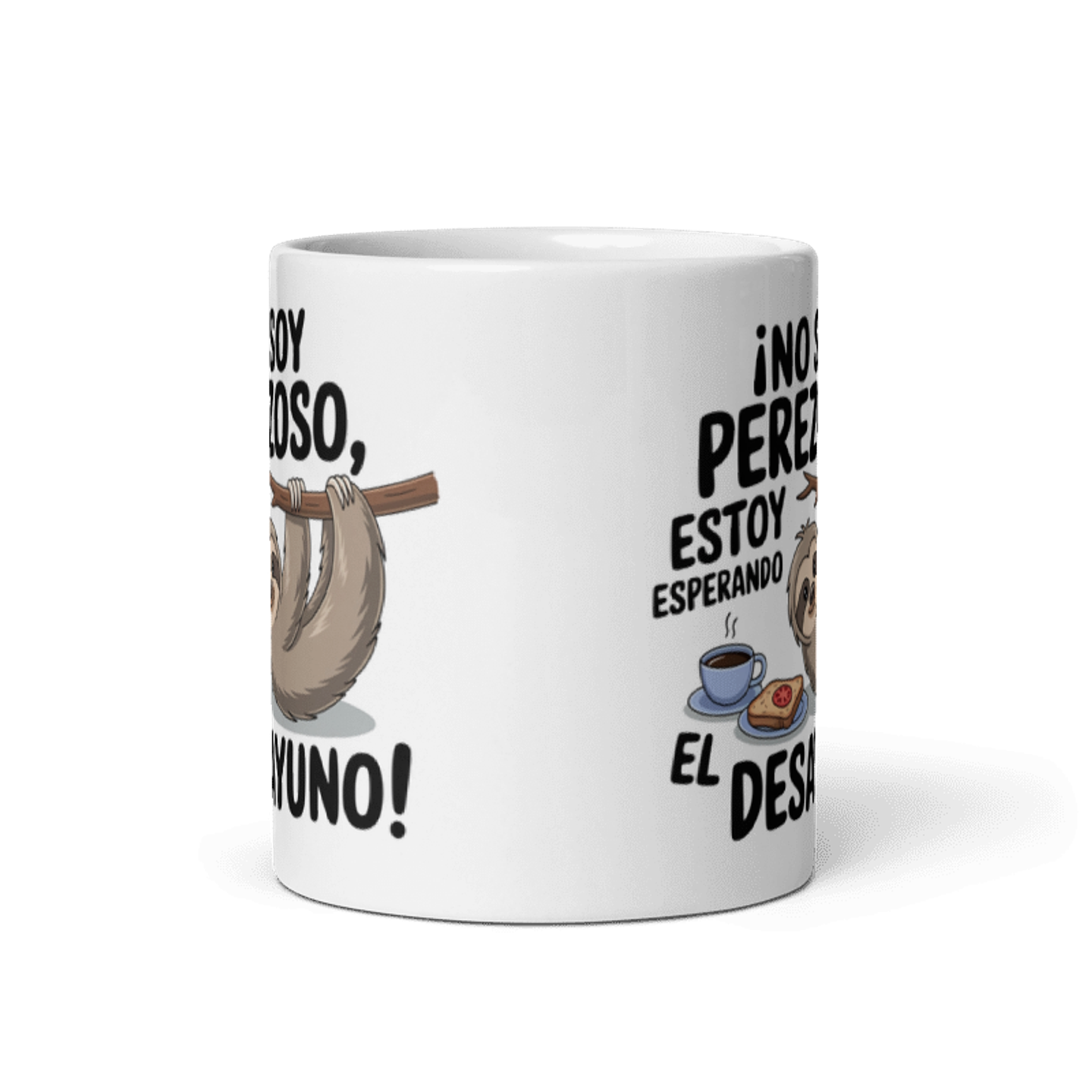Taza Desayuno - ¡No soy perezoso, estoy esperando el desayuno! 3