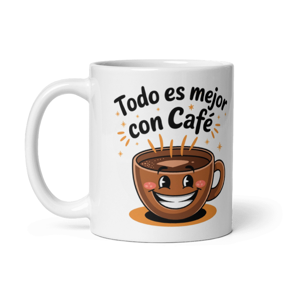 Taza de café- Todo es mejor con café  2