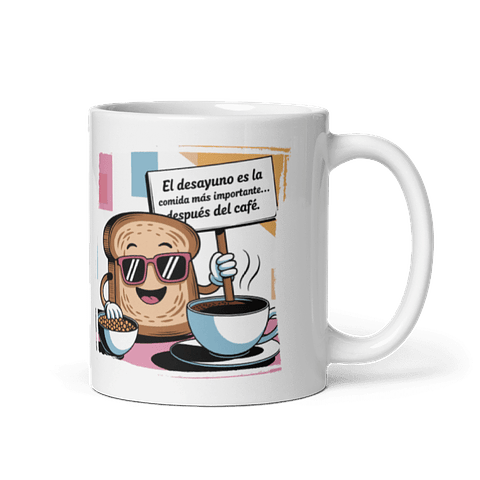 Taza Graciosa y Divertida - El desayuno es la comida más importante...después del café