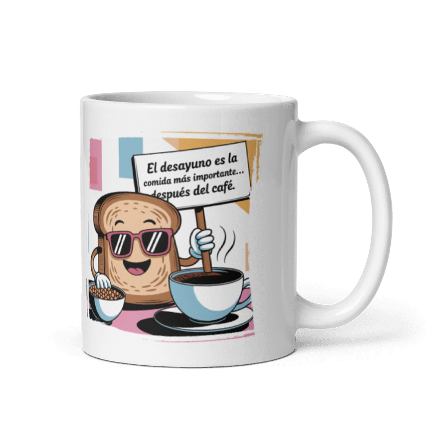 Taza Graciosa y Divertida - El desayuno es la comida más importante...después del café 1