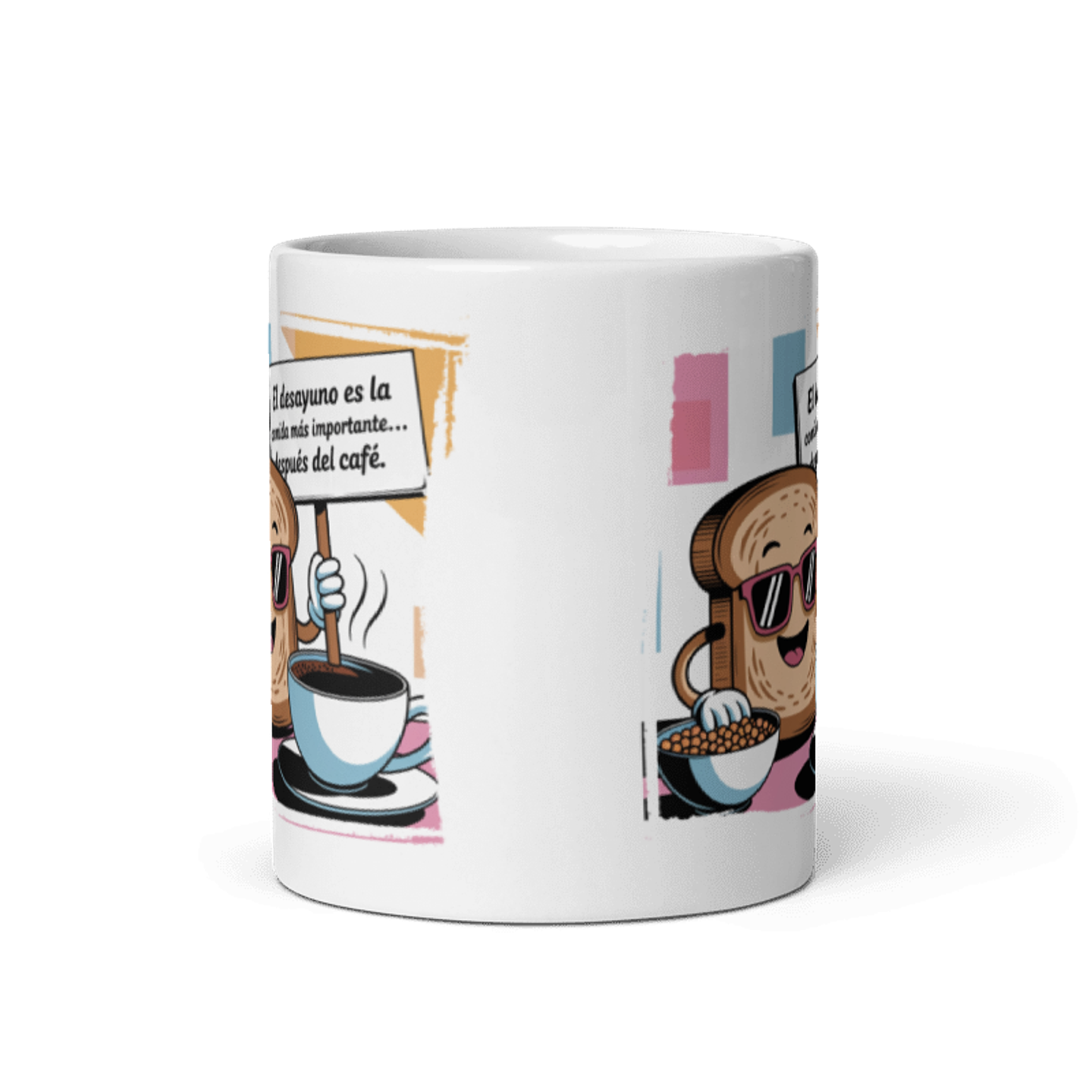 Taza Graciosa y Divertida - El desayuno es la comida más importante...después del café 3