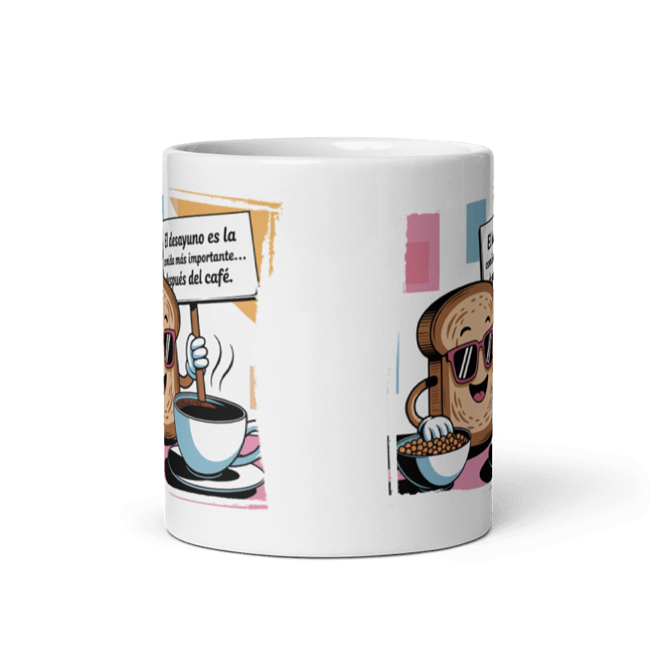 Taza Graciosa y Divertida - El desayuno es la comida más importante...después del café 3