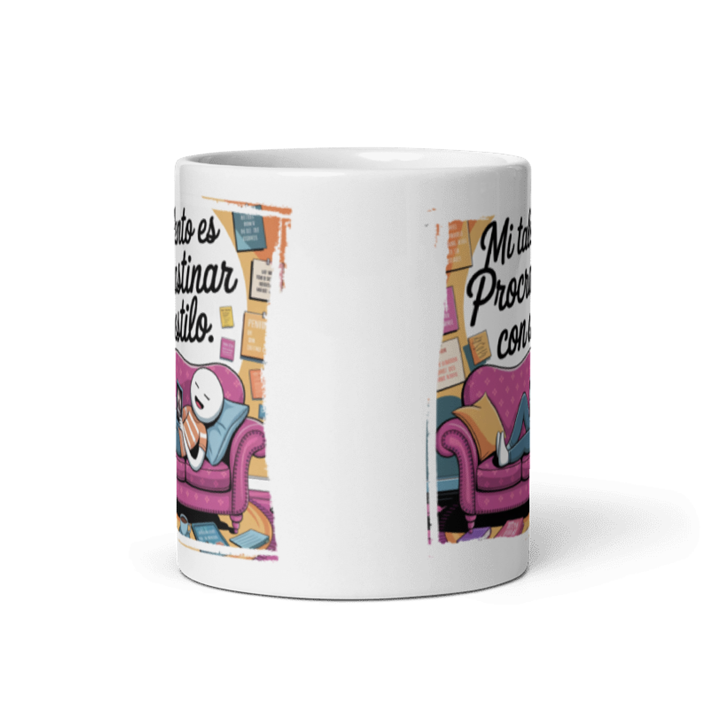 Taza Graciosa y Divertida - Mi talento es procrastinar con estilo  3
