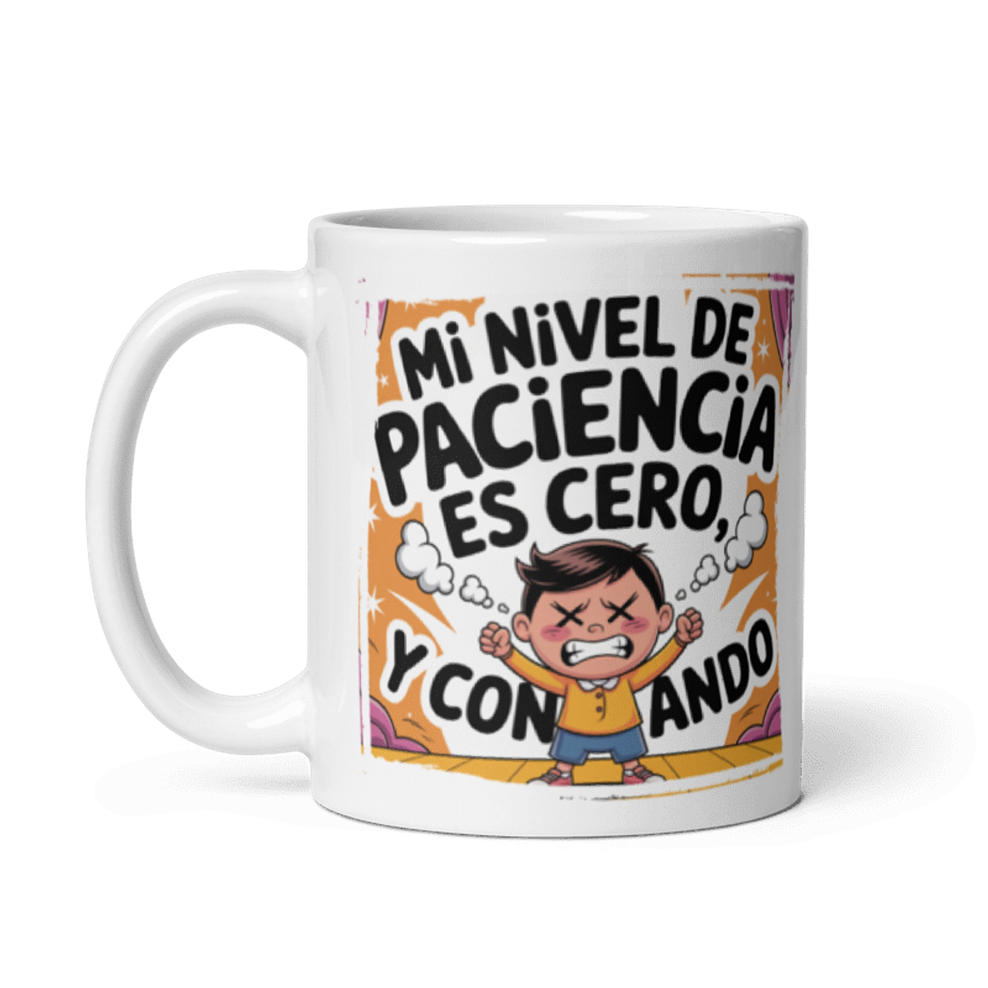 Taza Graciosa y Divertida - Mi nivel de paciencia es cero y contando 2