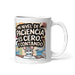 Taza Graciosa y Divertida - Mi nivel de paciencia es cero, y contando  - Miniatura 1