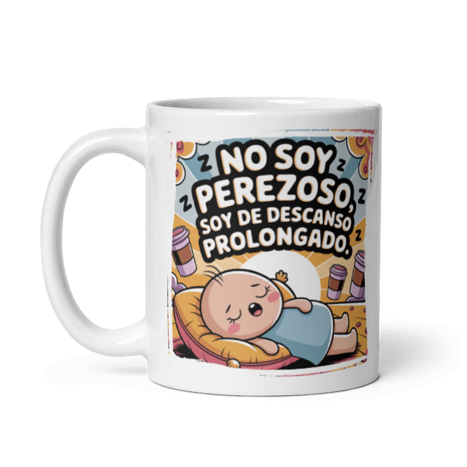 Taza Graciosa y Divertida - No soy perezoso, soy de descanso prolongado  2