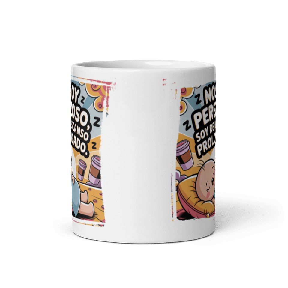 Taza Graciosa y Divertida - No soy perezoso, soy de descanso prolongado  3