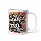 Taza Graciosa y Divertida - Mi nivel de paciencia es cero, y contando  - Miniatura 1
