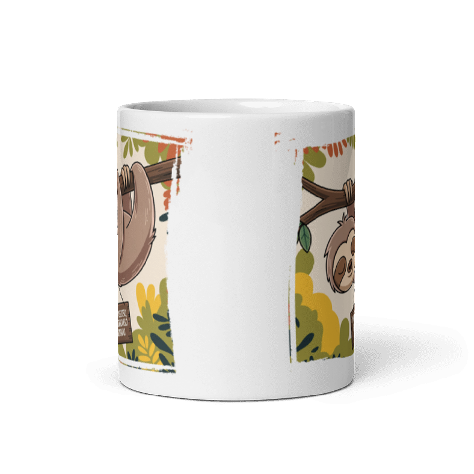 Taza Graciosa y Divertida - No soy perezoso, soy de descanso prolongado  3
