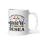 Taza con frases inspiradoras - El que no lucha por lo que quiere, no merece lo que desea  - Miniatura 1