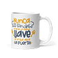 Taza con frases inspiradoras - Nunca te rindas a veces la última llave es la que abre la puerta - Miniatura 1
