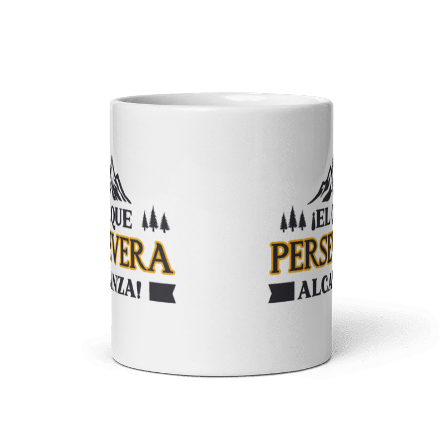 Taza con frases inspiradoras - ¡El que persevera alcanza! 3
