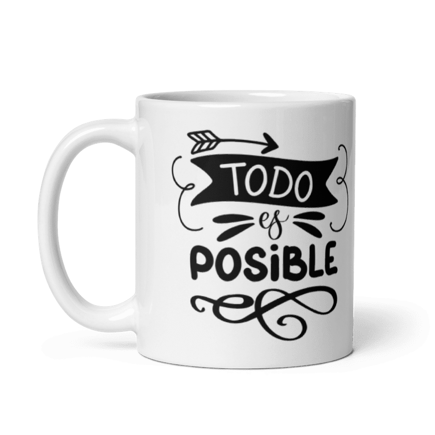 Tazas con frases inspiradoras - Todo es posible  2