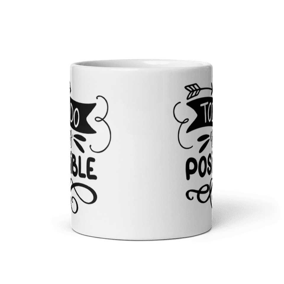 Tazas con frases inspiradoras - Todo es posible  3