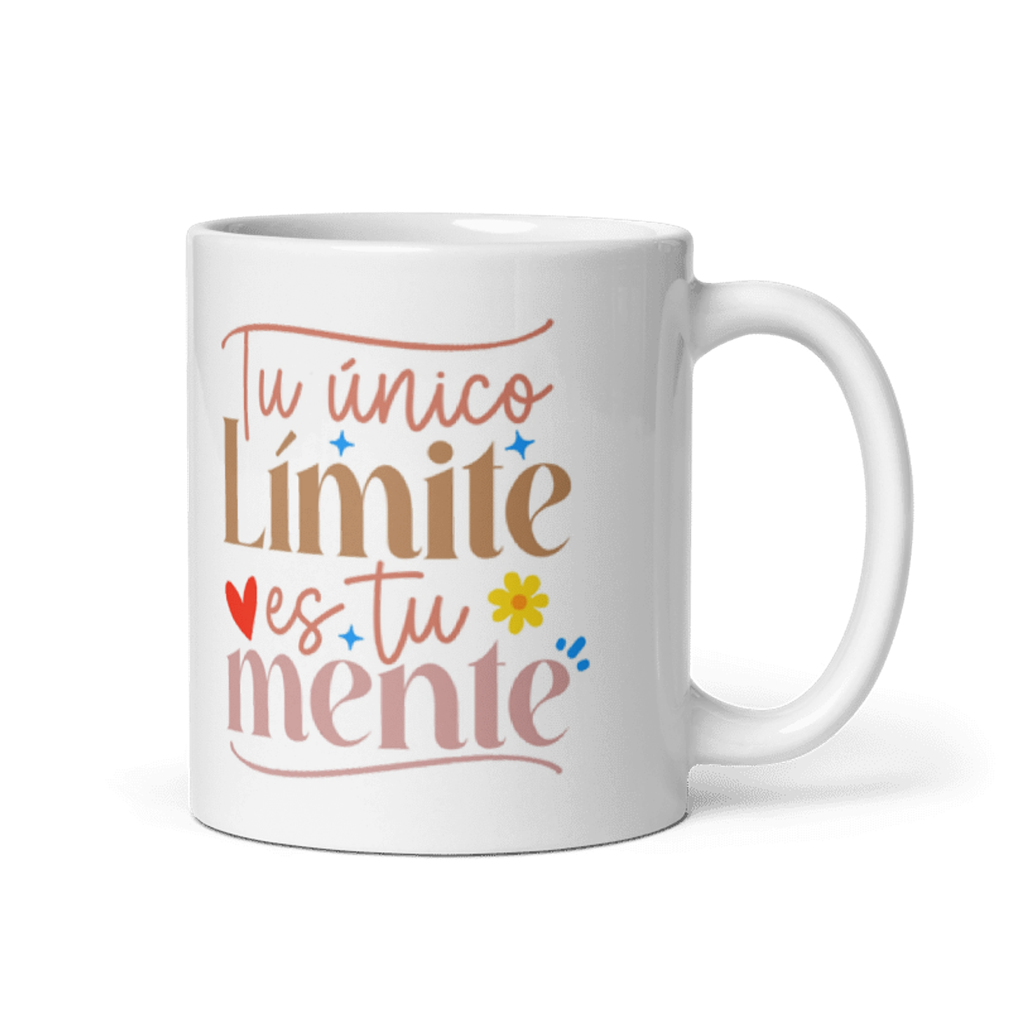 Taza con frases inspiradoras - Tu único límite es tu mente  1