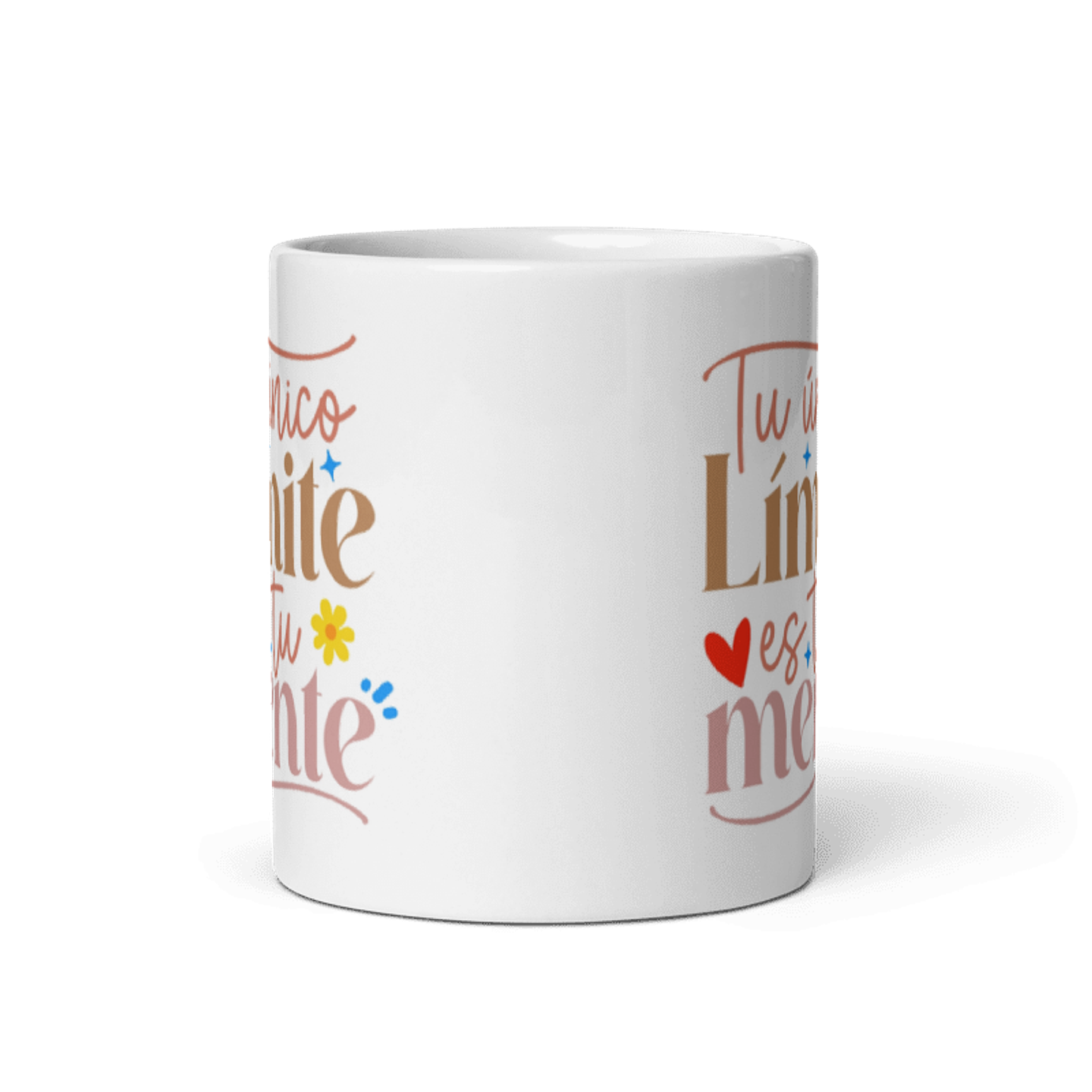 Taza con frases inspiradoras - Tu único límite es tu mente  3
