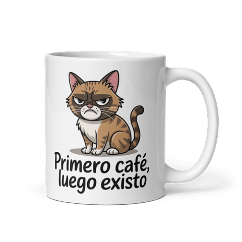 Taza Regalo - Primero café, luego existo 