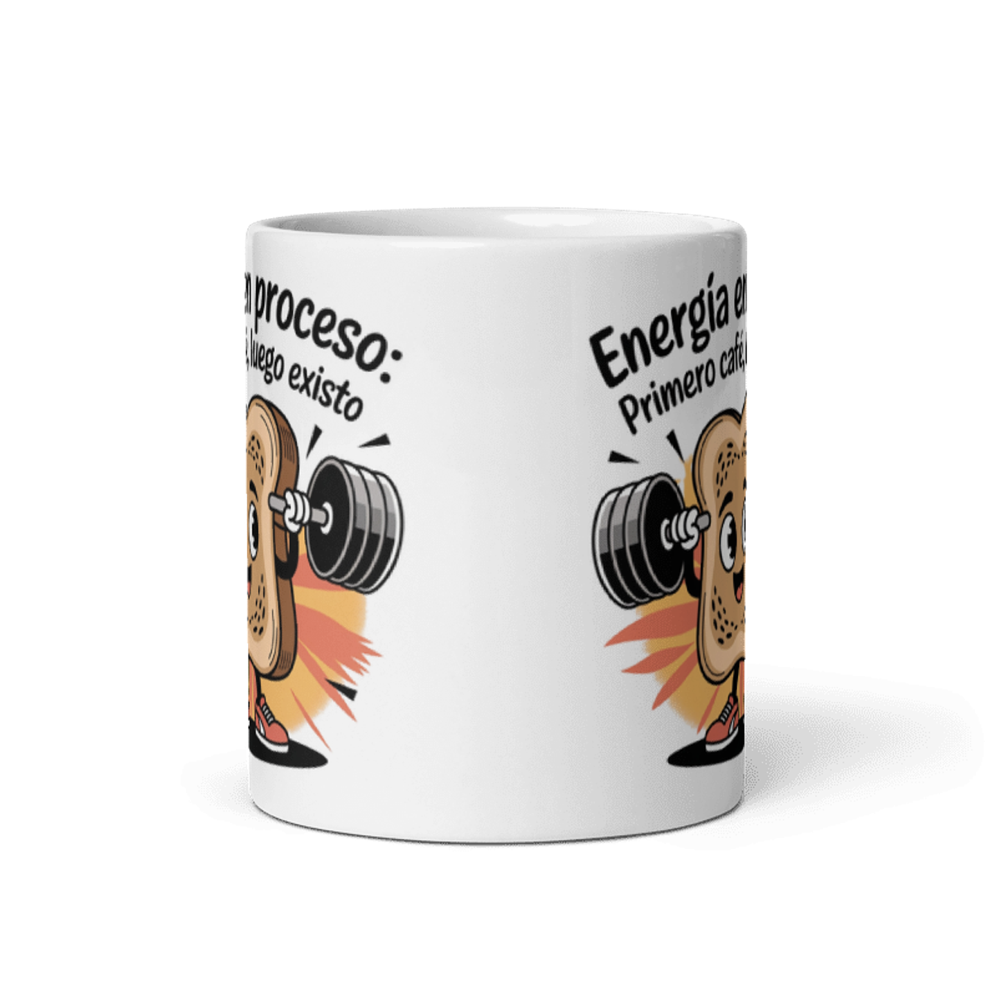 Taza Regalo - Energía en proceso: primero café, luego existo  3