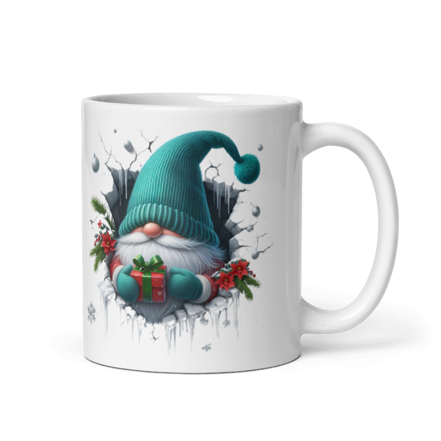 Taza de Navidad - Duende con regalo navideño 1