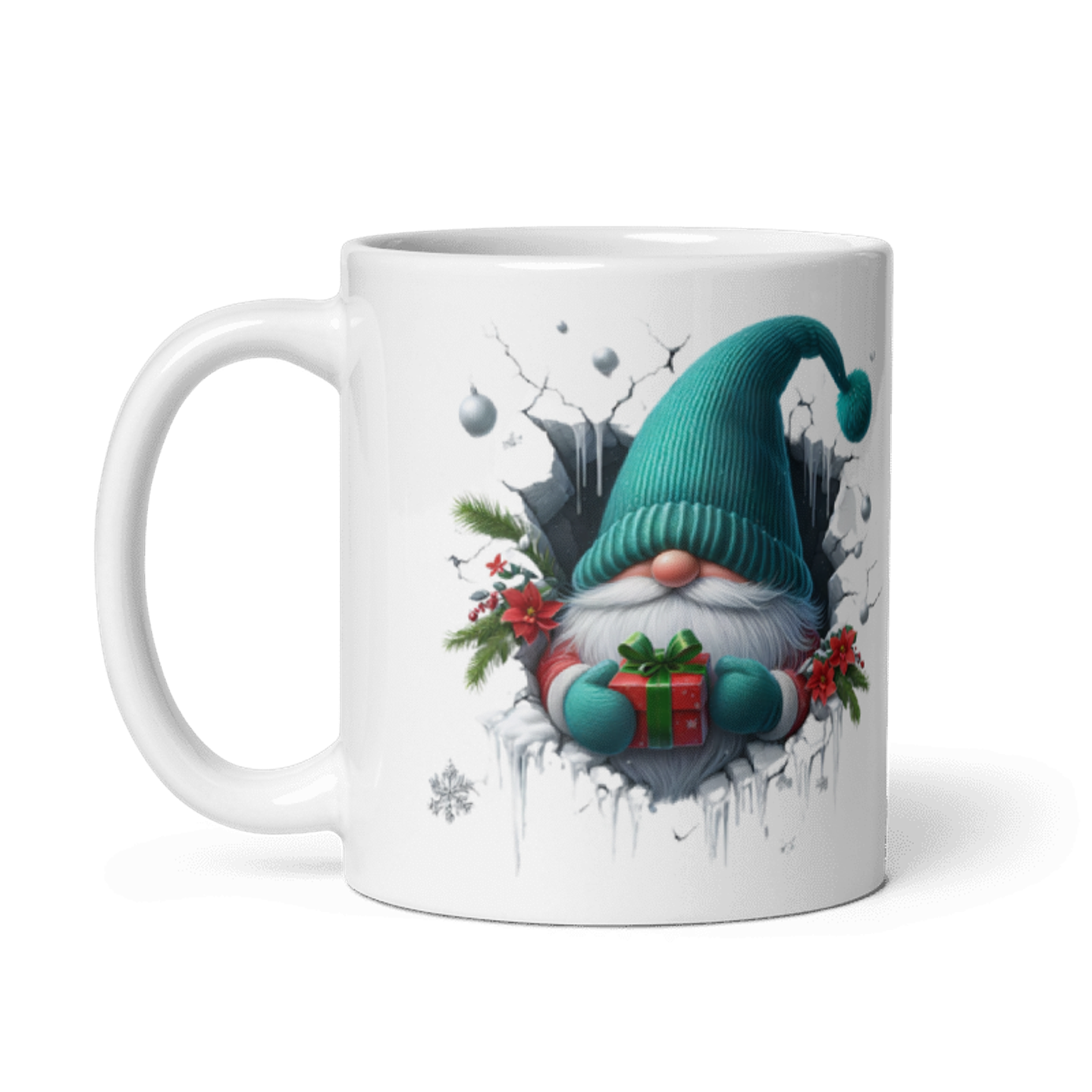 Taza de Navidad - Duende con regalo navideño 2
