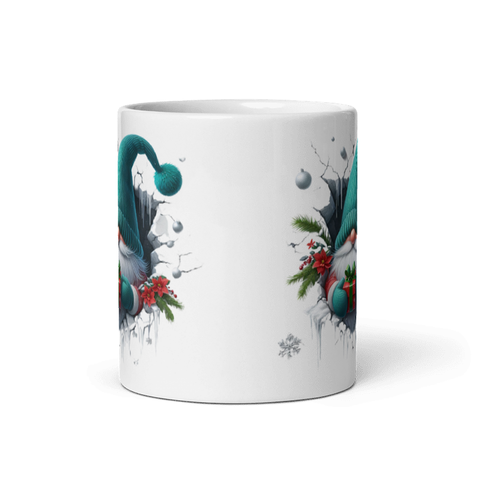 Taza de Navidad - Duende con regalo navideño 3