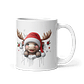 Taza de Navidad - Reno tierno y gorro de Santa Claus - Miniatura 1