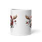 Taza de Navidad - Reno tierno y gorro de Santa Claus - Miniatura 3