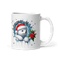 Taza de Navidad - Osito polar tierno y gorro de Santa Claus con diseño invernal - Miniatura 1