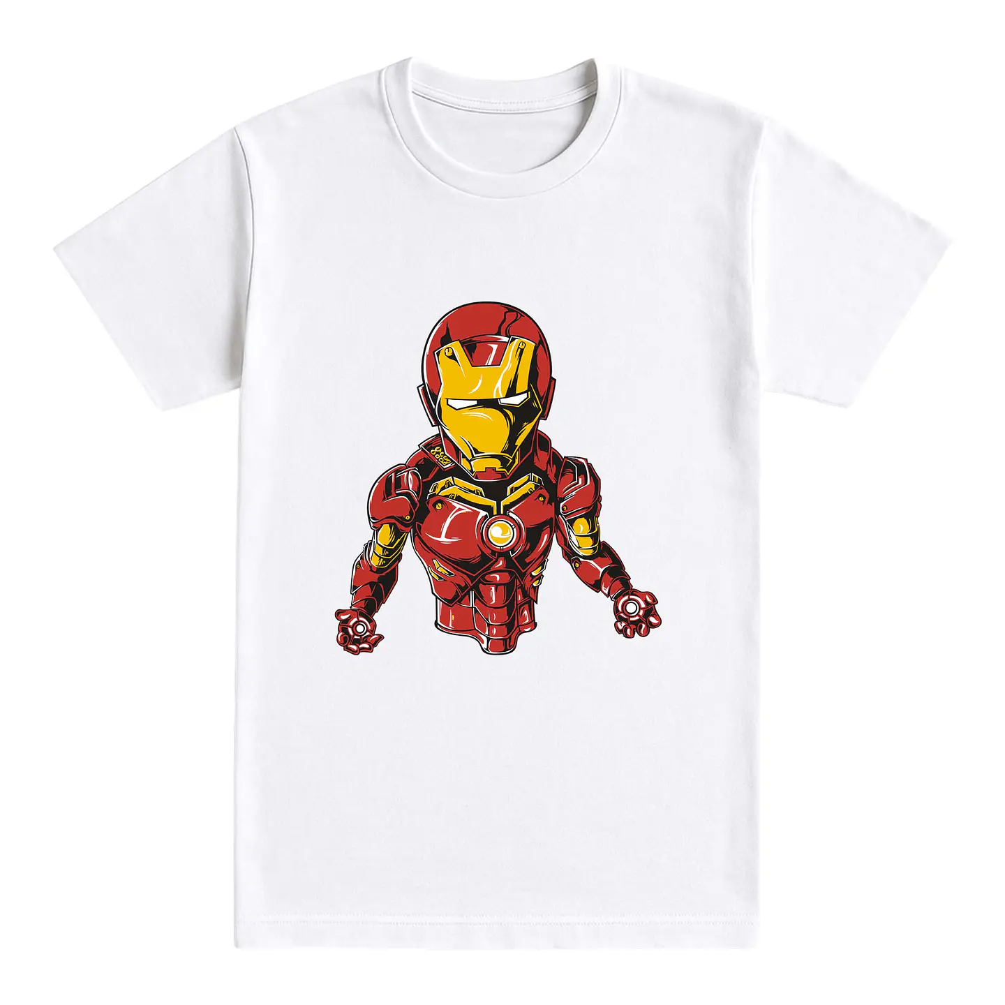 Camiseta friki – Armadura roja y dorada 1