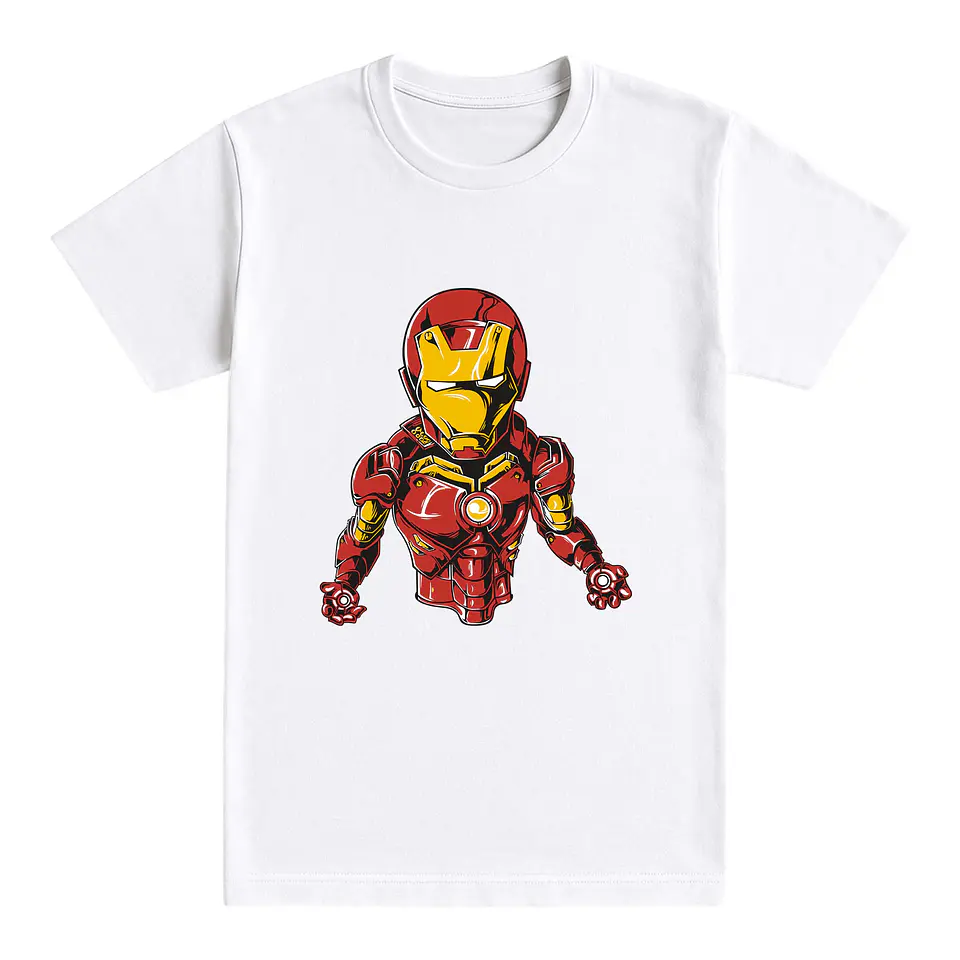 Camiseta friki – Armadura roja y dorada 1