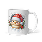 Taza de Navidad - Pollito Navideño con Gorro de Santa Claus - Miniatura 1