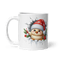 Taza de Navidad - Pollito Navideño con Gorro de Santa Claus - Miniatura 2