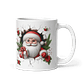 Taza de Navidad - Papá Noel con Gafas y Regalo Navideño - Miniatura 1