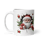 Taza de Navidad - Papá Noel con Gafas y Regalo Navideño - Miniatura 2