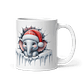 Taza de Navidad - Elefantito Navideño con Gorro de Santa Claus - Miniatura 1