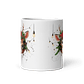 Taza de Navidad - Reno con Corona Navideña y Luces Decorativas - Miniatura 3