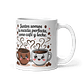 Taza de amor y pareja - Juntos Somos la Mezcla Perfecta, Como Café y Leche - Miniatura 1