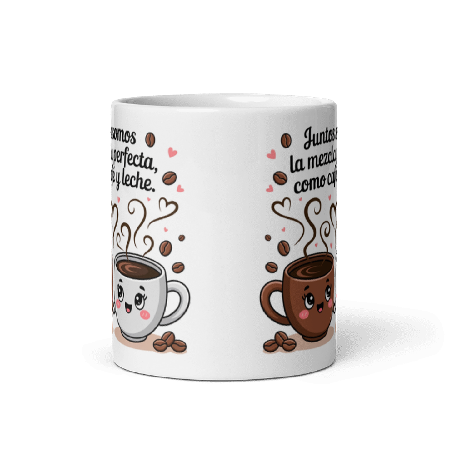 Taza de amor y pareja - Juntos Somos la Mezcla Perfecta, Como Café y Leche 3