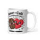 Taza de amor y pareja - Juntos Somos la Mezcla Perfecta, Como Café y Leche - Miniatura 1